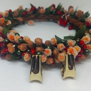 Dana Buchman Gold Toned Clip Earrings